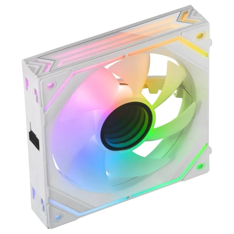 Ventola supplementare Mars Gaming MF-LINKFINITYW PWM ARGB da 120 mm bianca - immagine 1
