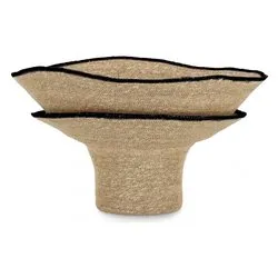Vaso fibra naturale (59x35cm) LANH Nero 0187142 - immagine 1