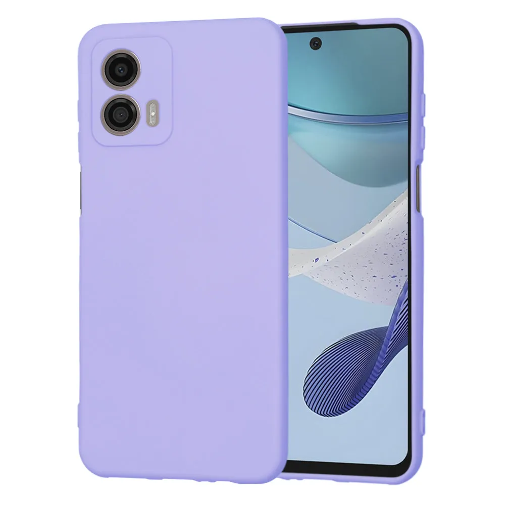 Custodia per Motorola Moto G53, Techsuit, SoftFlex, Viola Chiaro - immagine 1