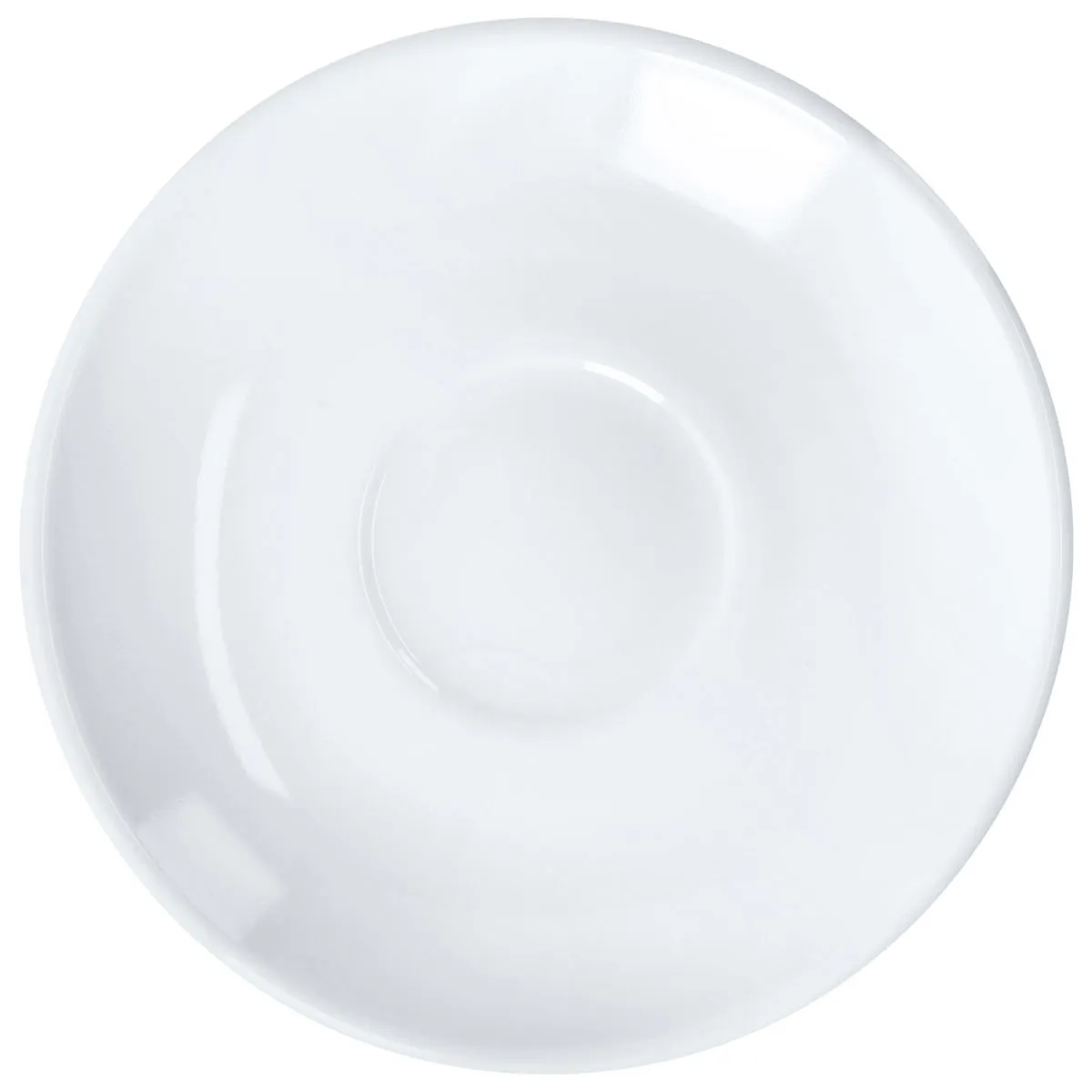 6x Arcoroc Piattino cappuccino Restaurant; 14 cm (Ø); bianco; rotonda; 6 pz. / Pacco - immagine 1