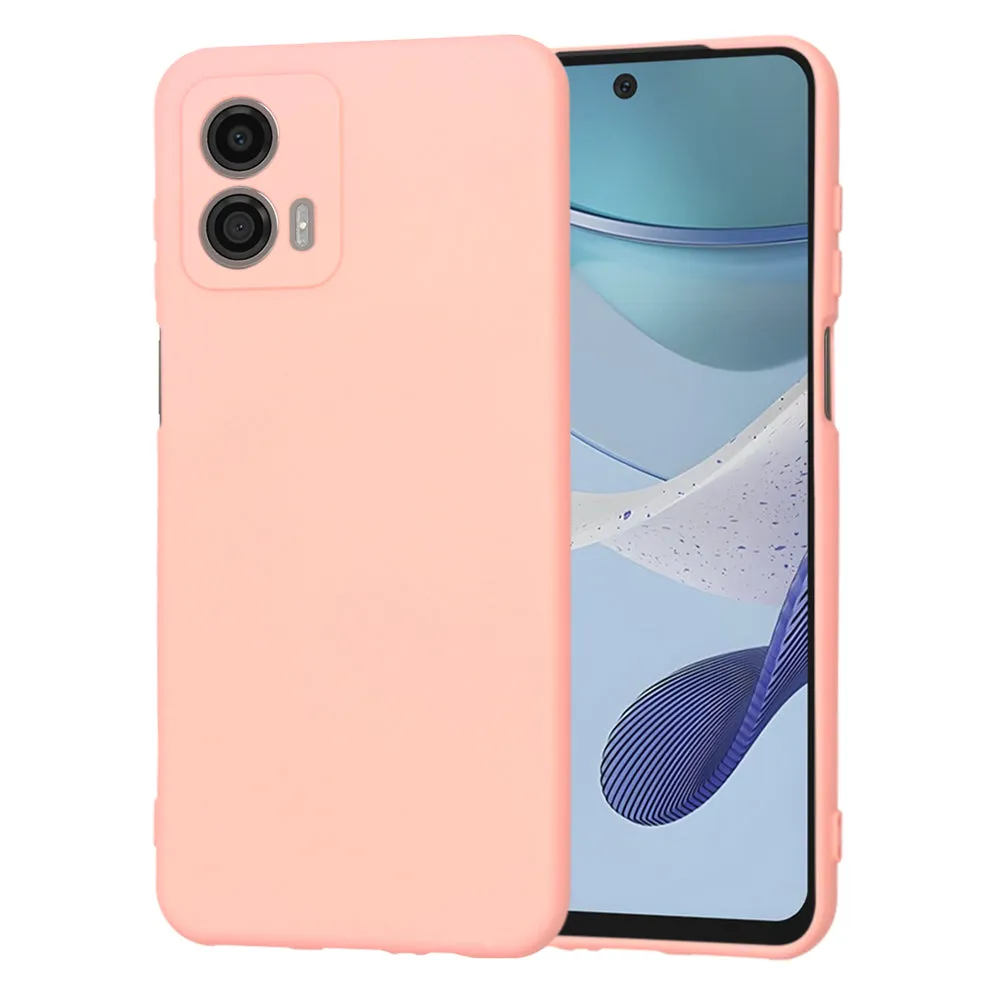 Custodia per Motorola Moto G53, Techsuit, SoftFlex, Rosa Chiaro - immagine 1