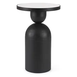 RONDEL Tavolino Nero e Bianco (40cm) - immagine 1