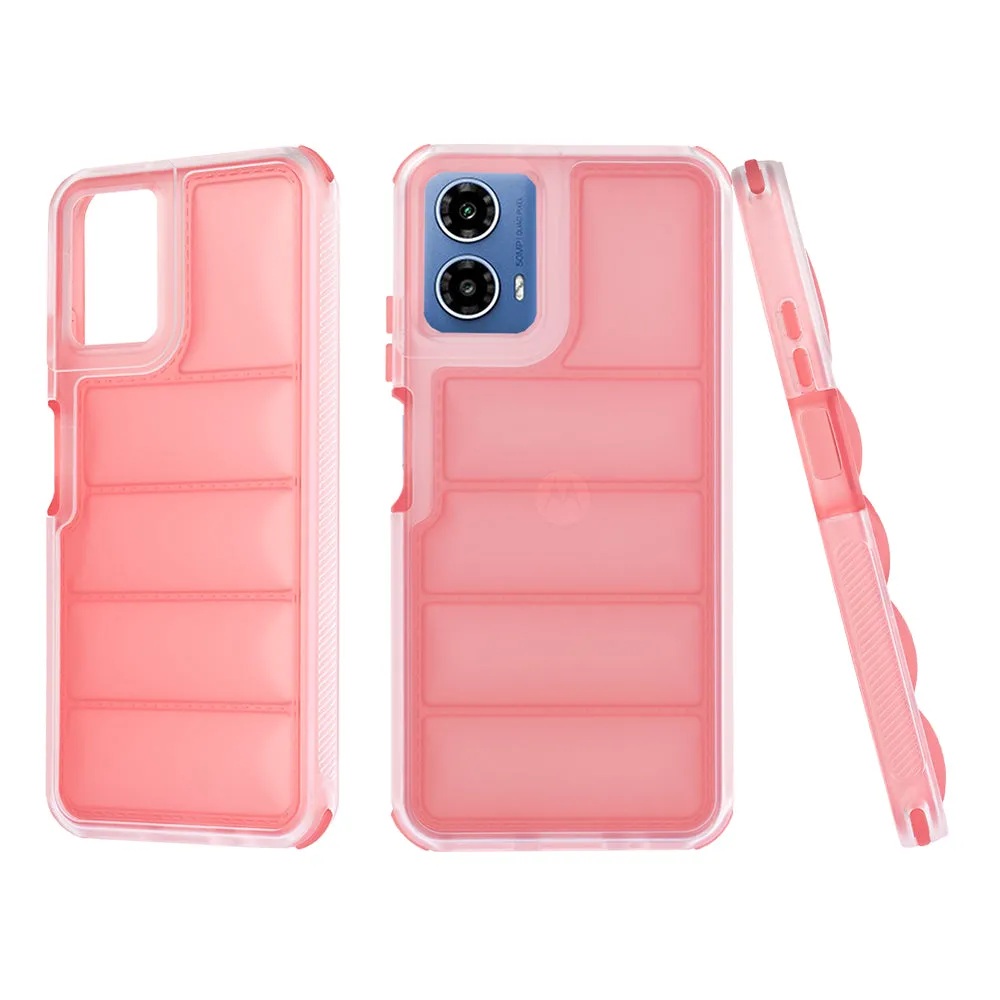 Custodia per Motorola Moto G45 / G34, Techsuit, Wave Shield, Rossa - immagine 1