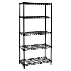 LUX Scaffale arredo Nero opaco (75x160hcm) Mobile KIT - immagine 1