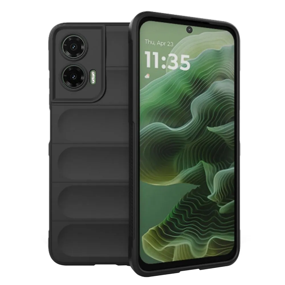 Custodia per Motorola Moto G35, Techsuit, Magic Shield, Nera - immagine 1