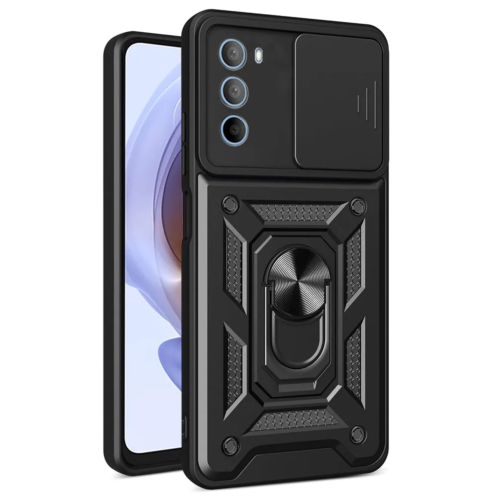 Custodia per Motorola Moto G31 / G41, Techsuit, CamShield, Nera - immagine 1