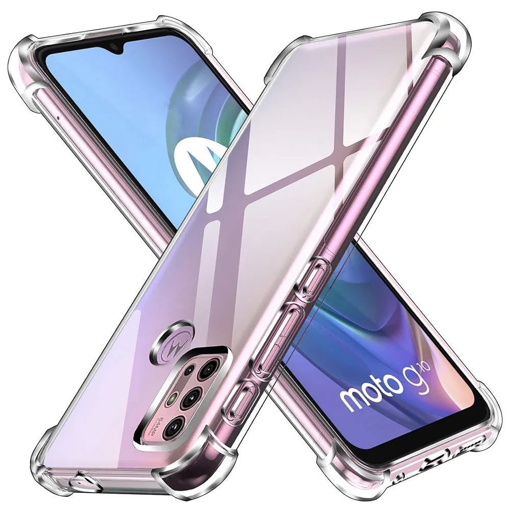 Custodia per Motorola Moto G30 / G20 / G10, Techsuit, Shockproof Clear, Trasparente - immagine 1