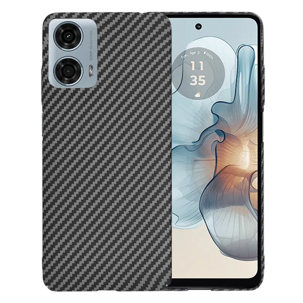 Custodia per Motorola Moto G24 Power, Techsuit, Carbonite FiberShell, Nera - immagine 1