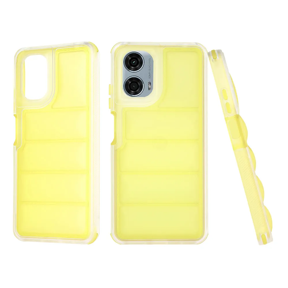 Custodia per Motorola Moto G24 Power, Techsuit, Wave Shield, Gialla - immagine 1