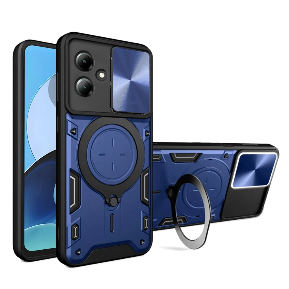 Custodia per Motorola Moto G14, Techsuit, CamGuard Pro, Blu - immagine 1