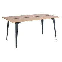 MELYS Tavolo Fisso Naturale e Nero (160x90cm) - immagine 1