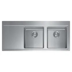 Lavello 2 vasche (116x51cm) ENEA Inox Satinato 017104D2012034 - immagine 1