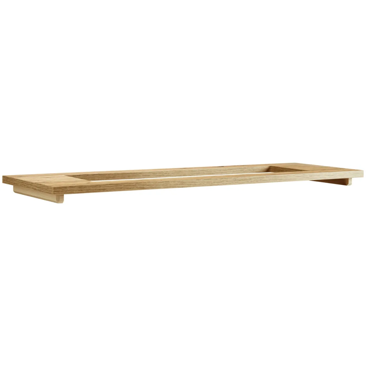 VEGA Ripiano portafiori per Diviso; 25x3.6x80 cm (LxHxP); quercia - immagine 1