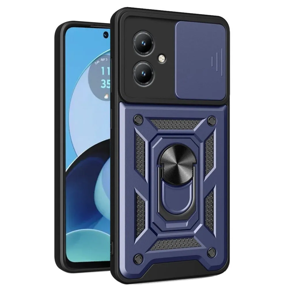 Custodia per Motorola Moto G14, Techsuit, CamShield, Blu - immagine 1