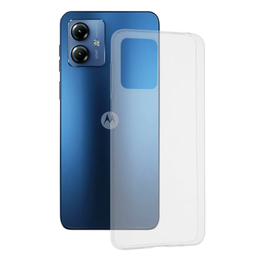 Custodia per Motorola Moto G14, Techsuit, Chiara, Trasparente - immagine 1