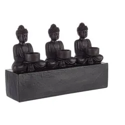 Buddha seduto (1pz) SITTING Nero 0130589 - immagine 1