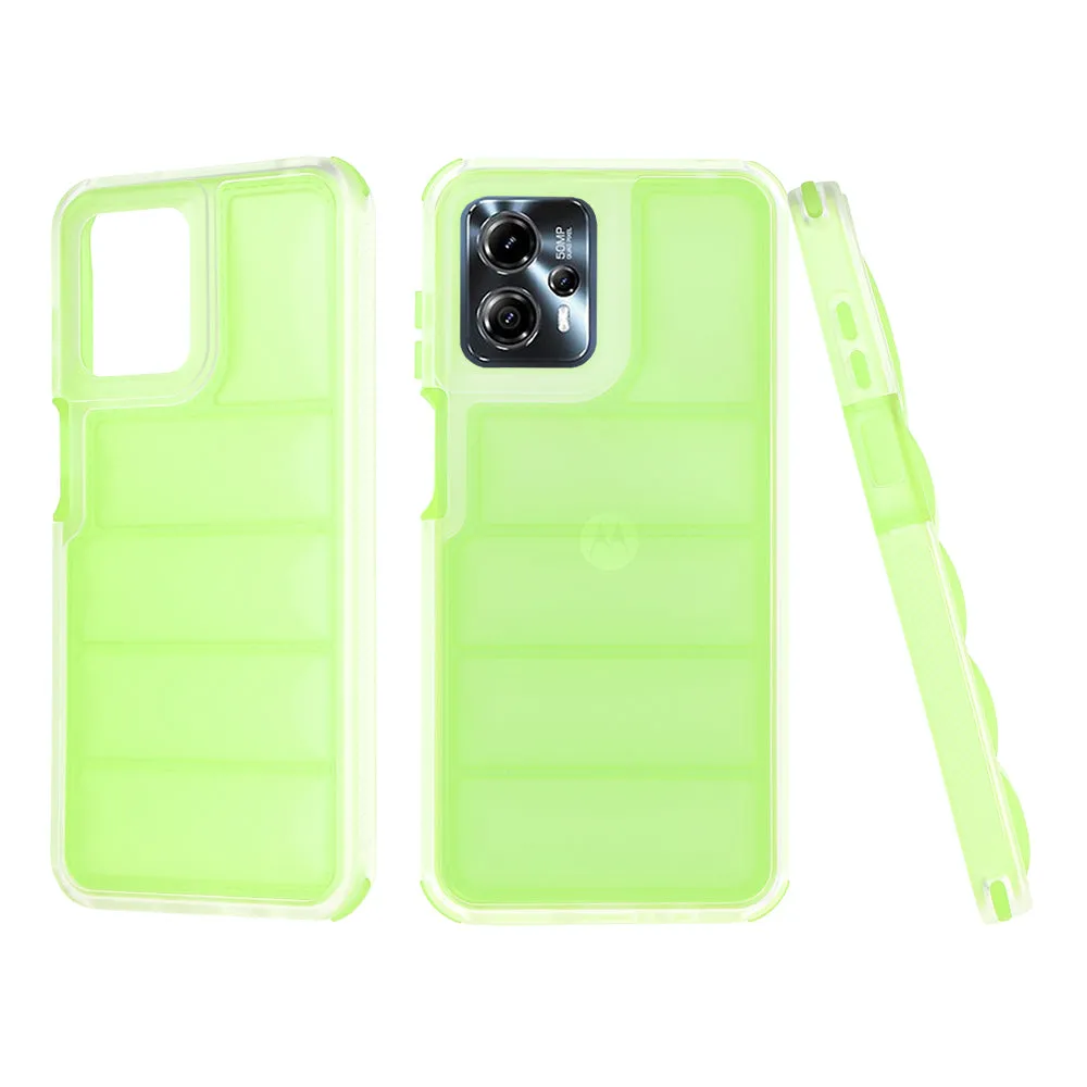 Custodia per Motorola Moto G13 / G23 / G53, Techsuit, Wave Shield, Verde - immagine 1