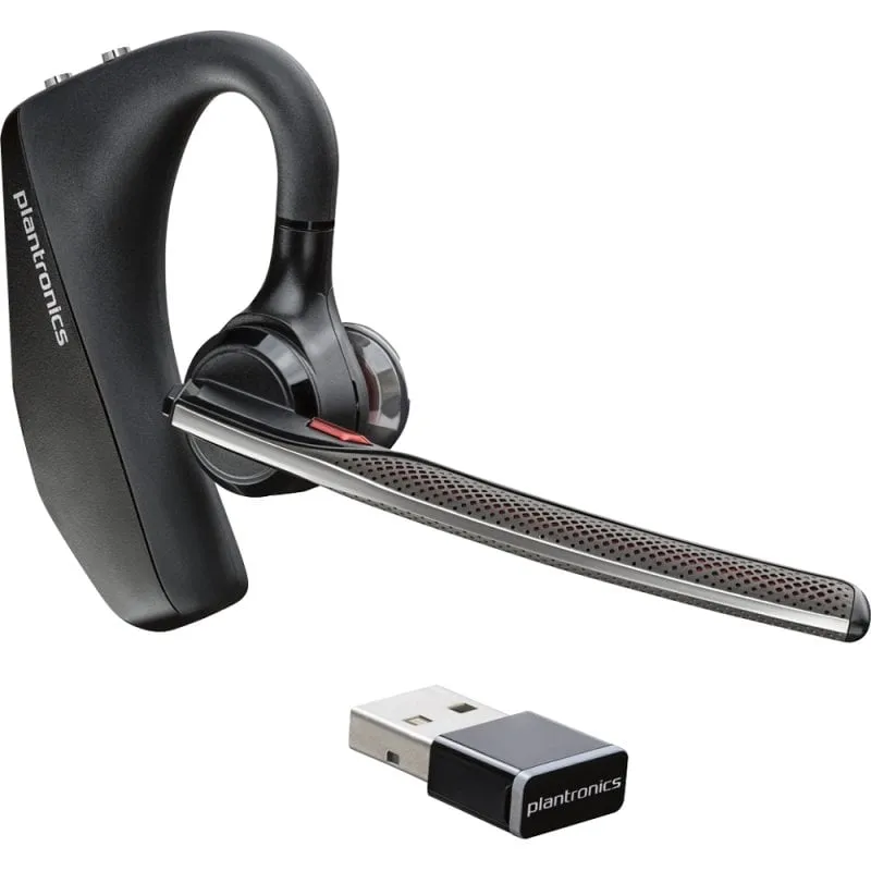 POLY Voyager 5200 Auricolare Wireless A clip Car/Home office Bluetooth Base di ricarica Nero - immagine 1