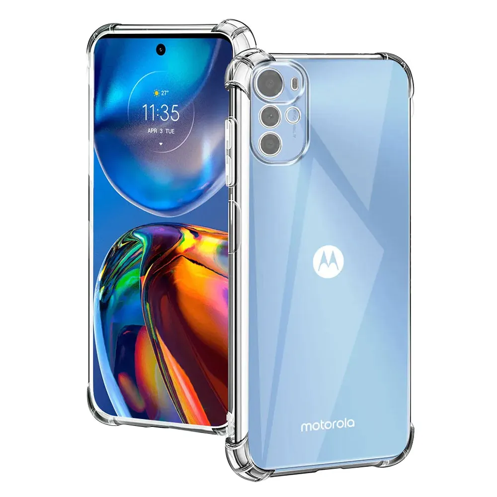 Custodia per Motorola Moto E32s / E32 / G22, Techsuit, Shockproof Clear, Trasparente - immagine 1