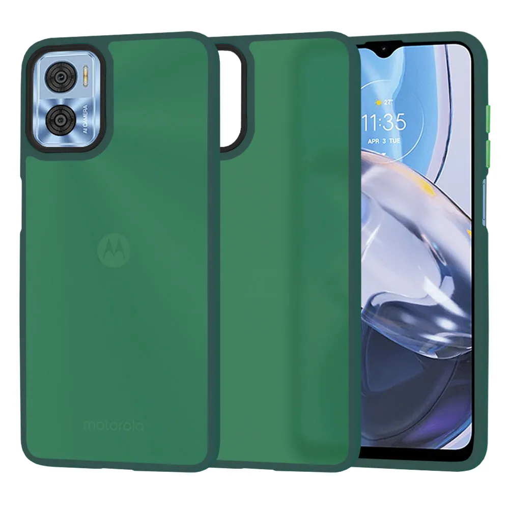 Custodia per Motorola Moto E22i / E22, Techsuit, HaloFrost, Verde - immagine 1