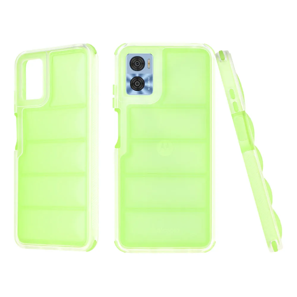Custodia per Motorola Moto E22i / E22, Techsuit, Wave Shield, Verde - immagine 1