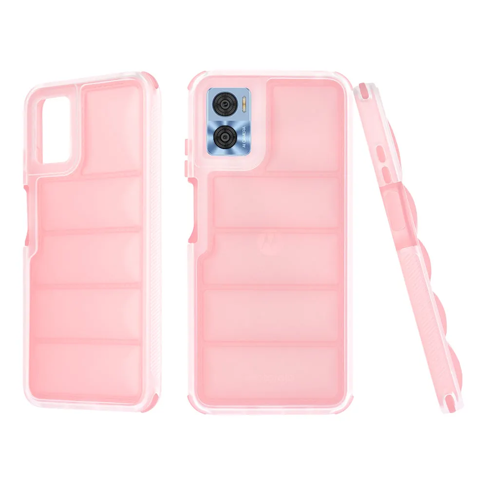 Custodia per Motorola Moto E22i / E22, Techsuit, Wave Shield, Rosa - immagine 1