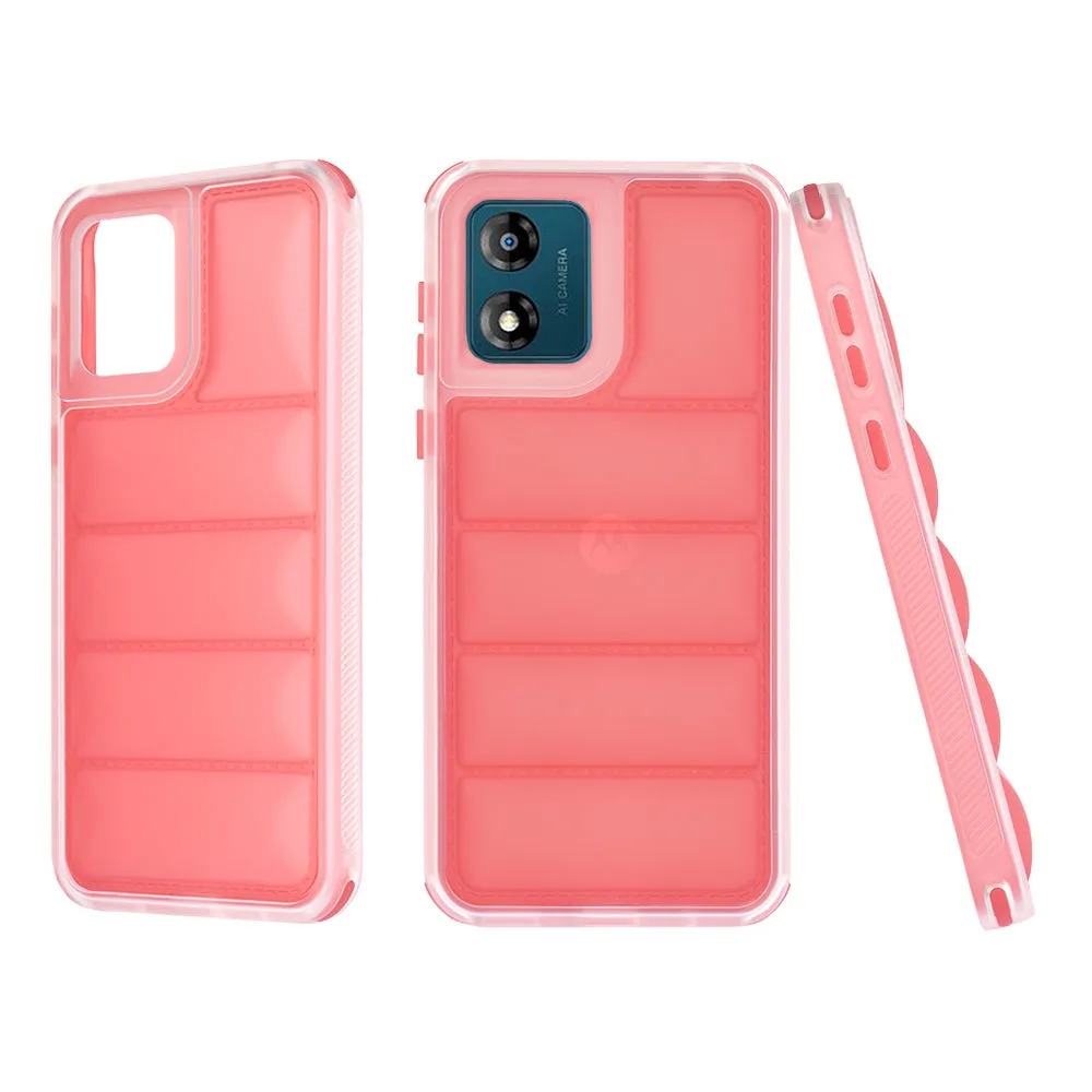 Custodia per Motorola Moto E13, Techsuit, Wave Shield, Rossa - immagine 1