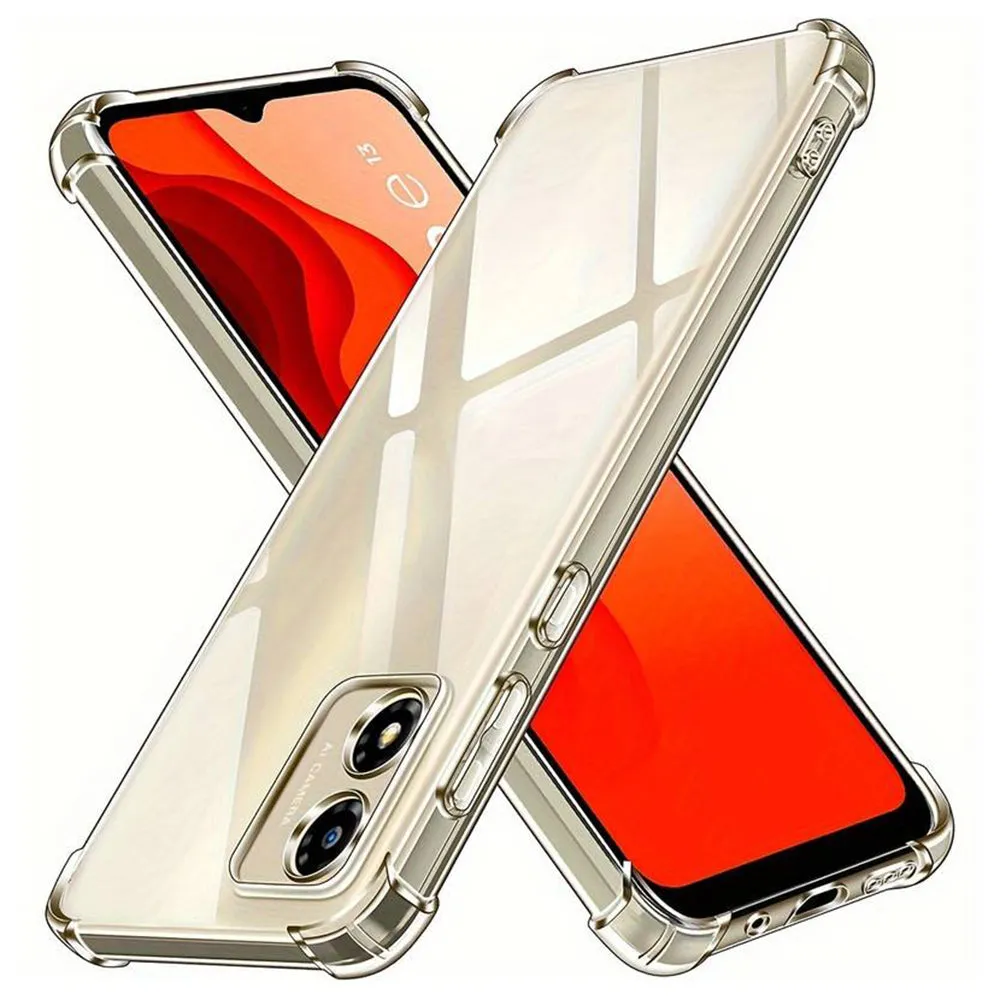 Custodia per Motorola Moto E13, Techsuit, Shockproof Clear, Trasparente - immagine 1