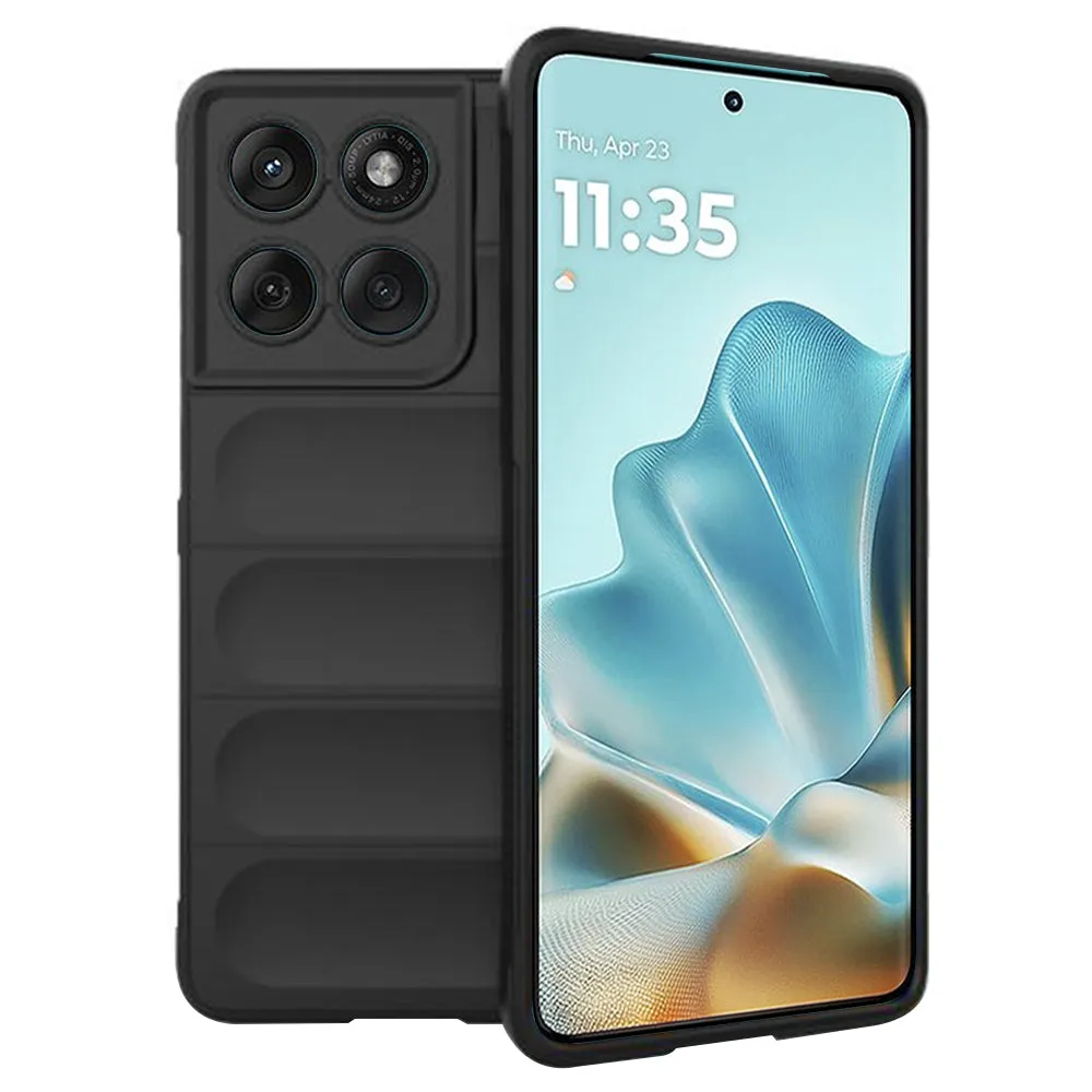 Custodia per Motorola Edge 60 Fusion / Edge 60, Techsuit, Magic Shield, Nera - immagine 1