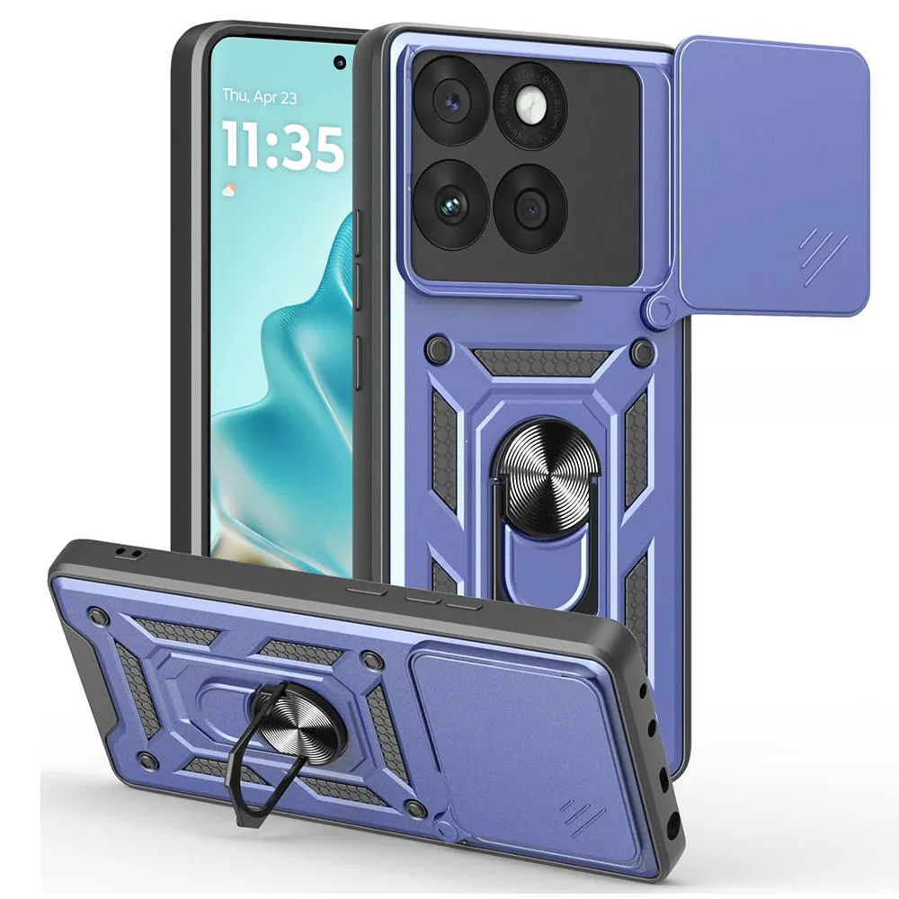 Custodia per Motorola Edge 60 Fusion / Edge 60, Techsuit, CamShield, Blu - immagine 1