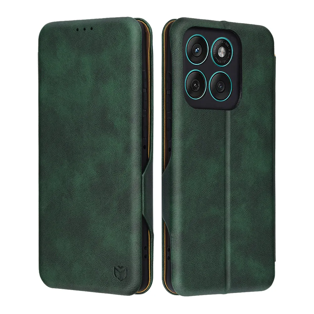 Custodia per Motorola Edge 60 Fusion / Edge 60, Techsuit, Safe Wallet Plus, Verde - immagine 1