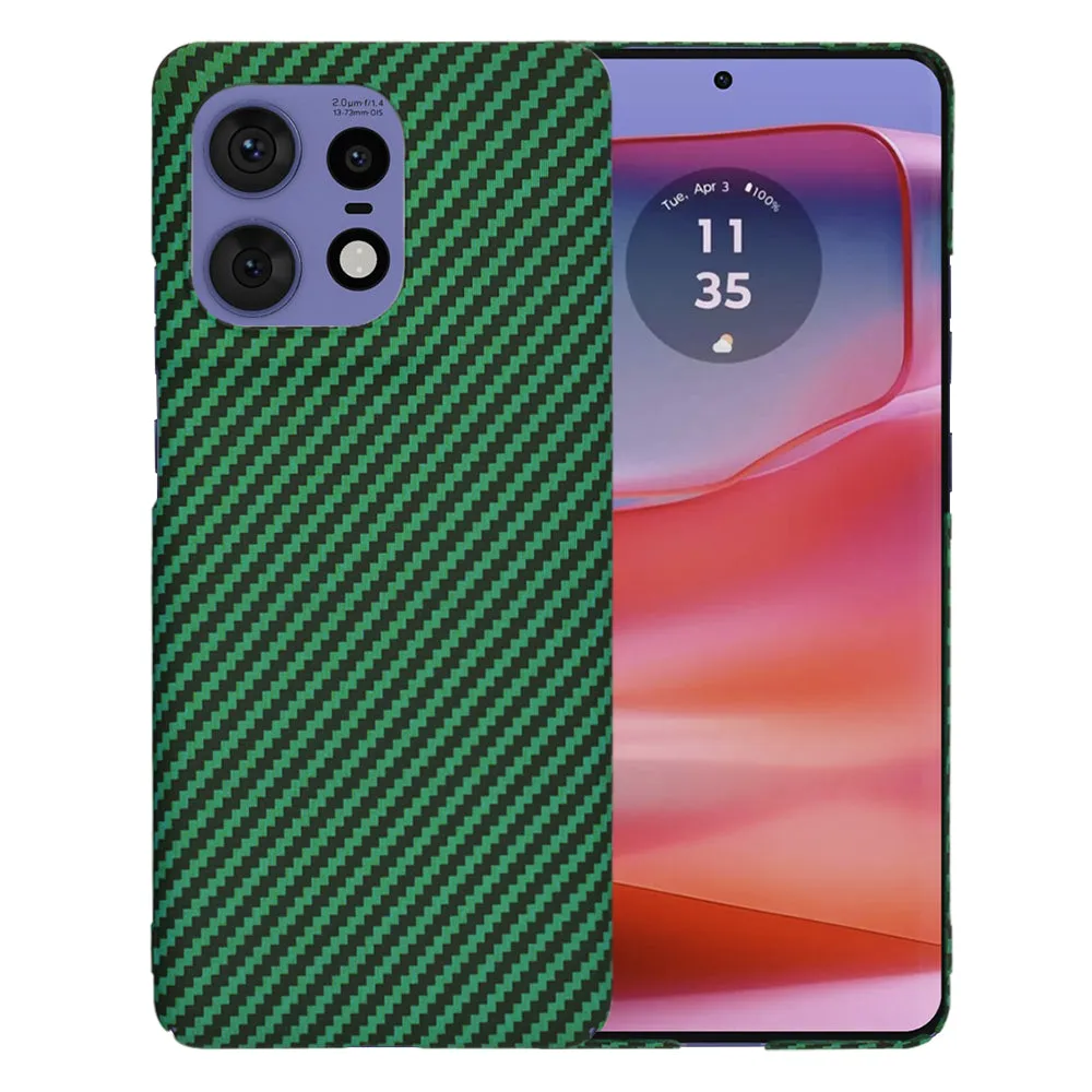Custodia per Motorola Edge 50 Pro, Techsuit, Carbonite FiberShell, Verde - immagine 1