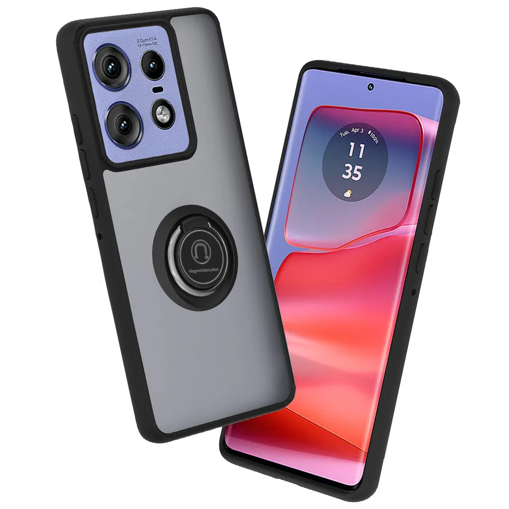 Custodia per Motorola Edge 50 Pro, Techsuit, Glinth, Nera - immagine 1
