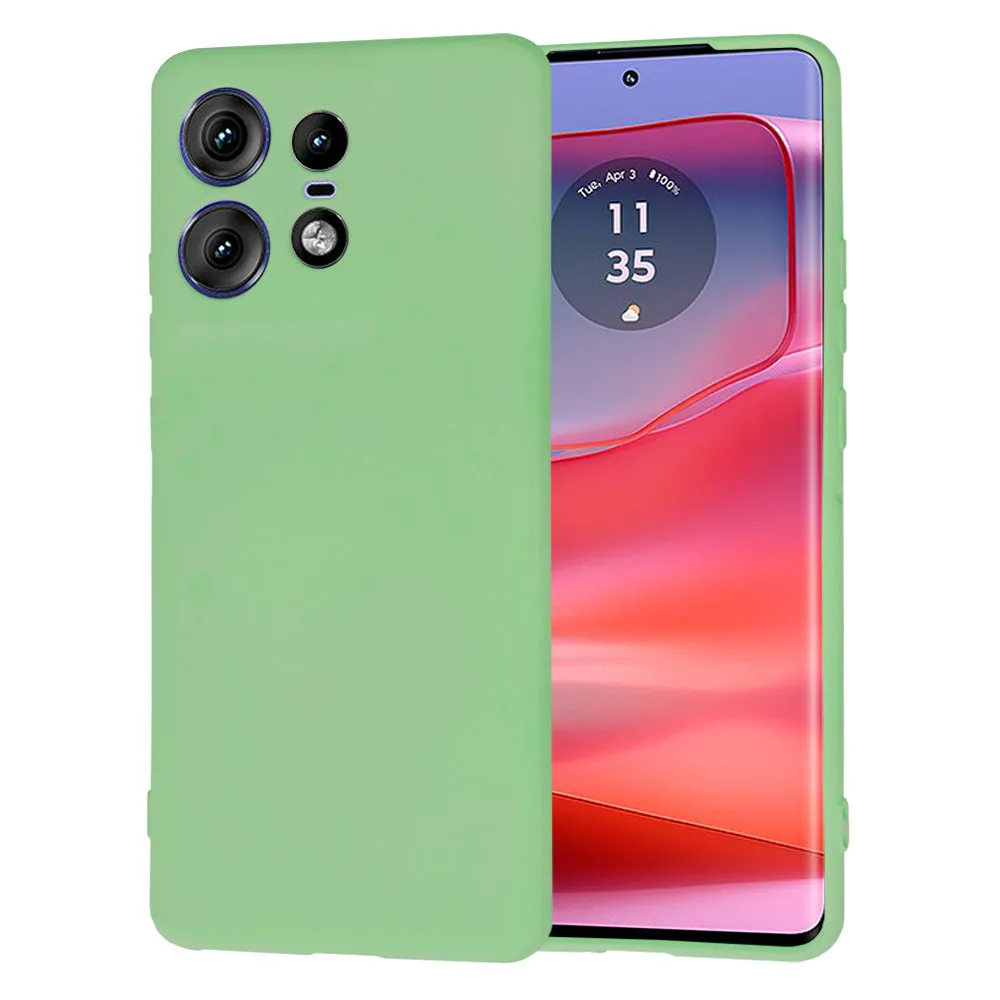 Custodia per Motorola Edge 50 Pro, Techsuit, SoftFlex, Verde Chiaro - immagine 1