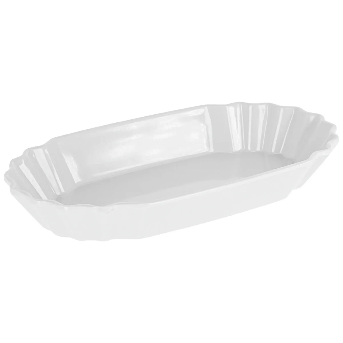 6x PULSIVA Ciotola patatine fritte Kentwood; 360 ml, 21x11.5x3.2 cm (LxLxH); bianco; 6 pz. / Pacco - immagine 1
