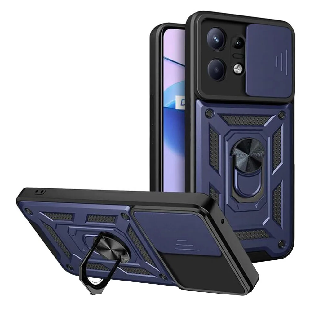 Custodia per Motorola Edge 50 Pro, Techsuit, CamShield, Blu - immagine 1