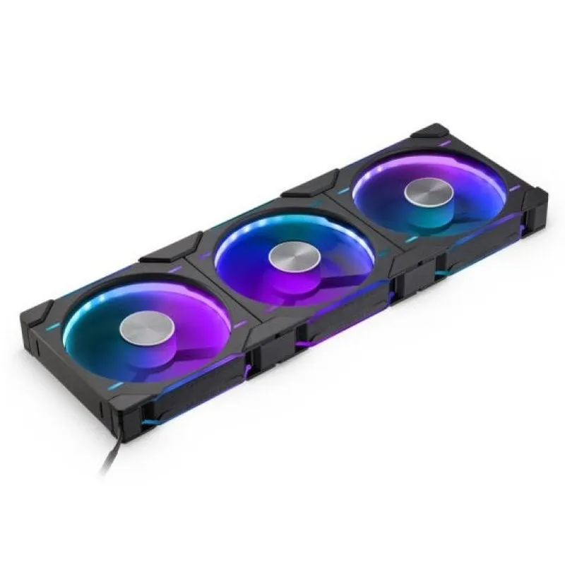 Phanteks D30 Kit 3 Ventole PWM Flusso d'Aria Invertito 140 mm D-RGB Nero - immagine 1