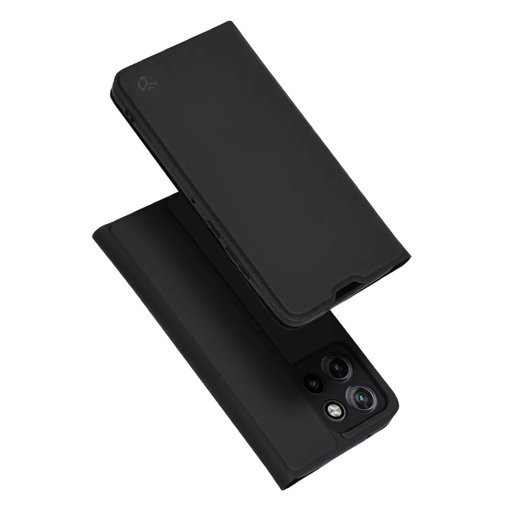 Custodia per Motorola Edge 50 Neo, Techsuit, Magskin Book, Nera - immagine 1