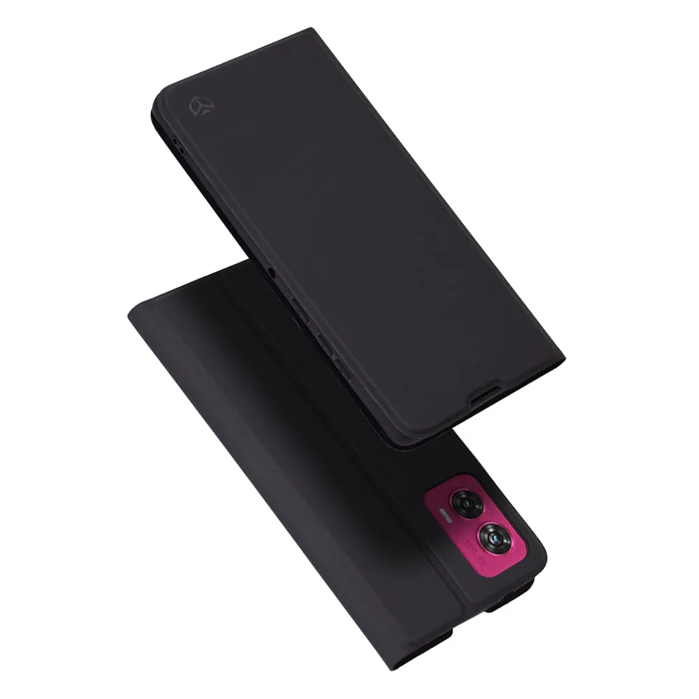 Custodia per Motorola Edge 50 Fusion, Techsuit, Magskin Book, Nera - immagine 1