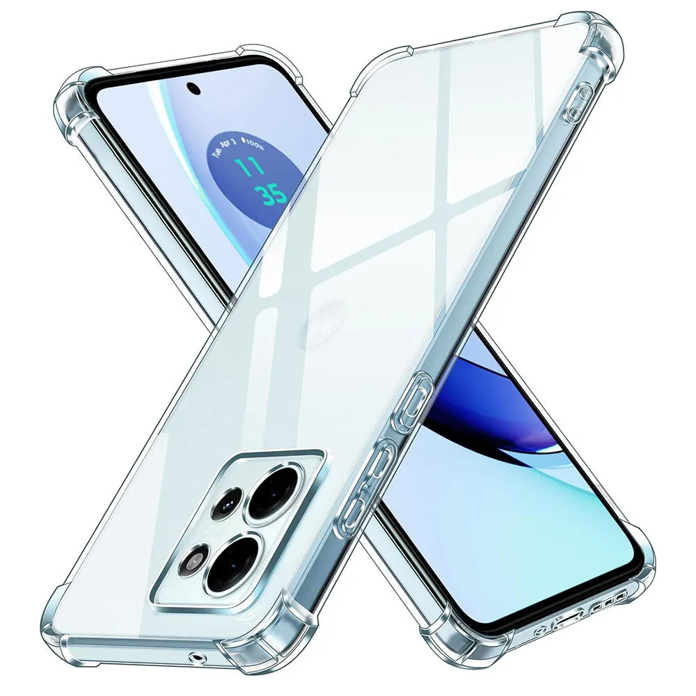 Custodia per Motorola Edge 50, Techsuit, Shockproof Clear, Trasparente - immagine 1