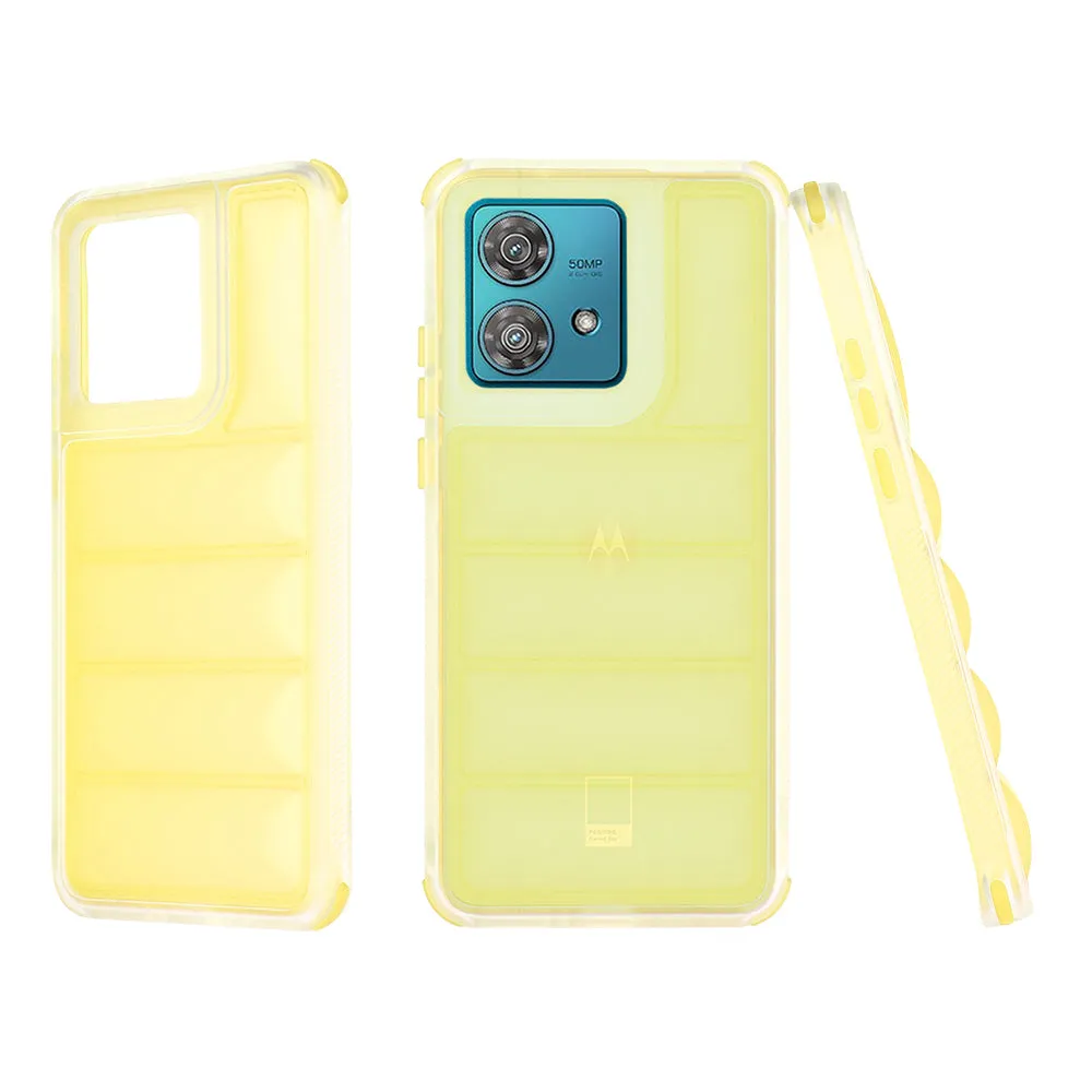 Custodia per Motorola Edge 40 Neo, Techsuit, Wave Shield, Gialla - immagine 1