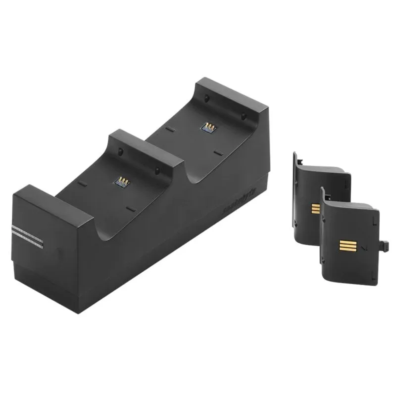 Caricabatterie Snakebyte Twin Charge X per controller serie Xbox con 2 batterie nere - immagine 1