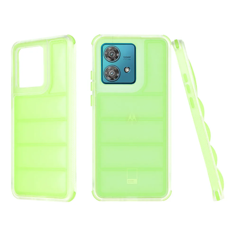 Custodia per Motorola Edge 40 Neo, Techsuit, Wave Shield, Verde - immagine 1