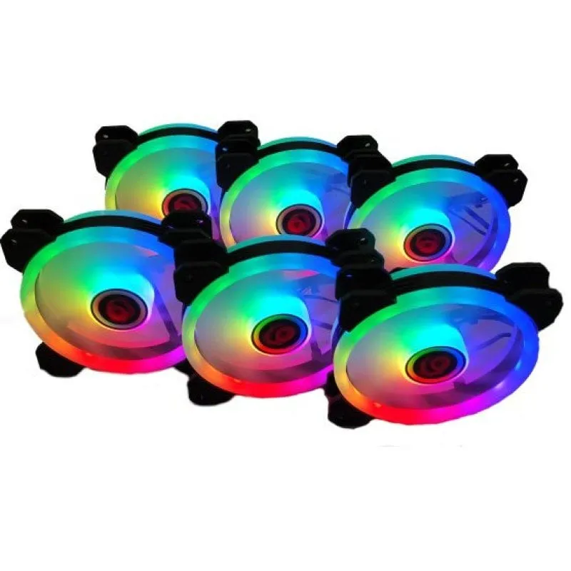Talius Iris Spectrum ARGB Kit di 6 Ventole Supplementari 120 Mm Nero - immagine 1