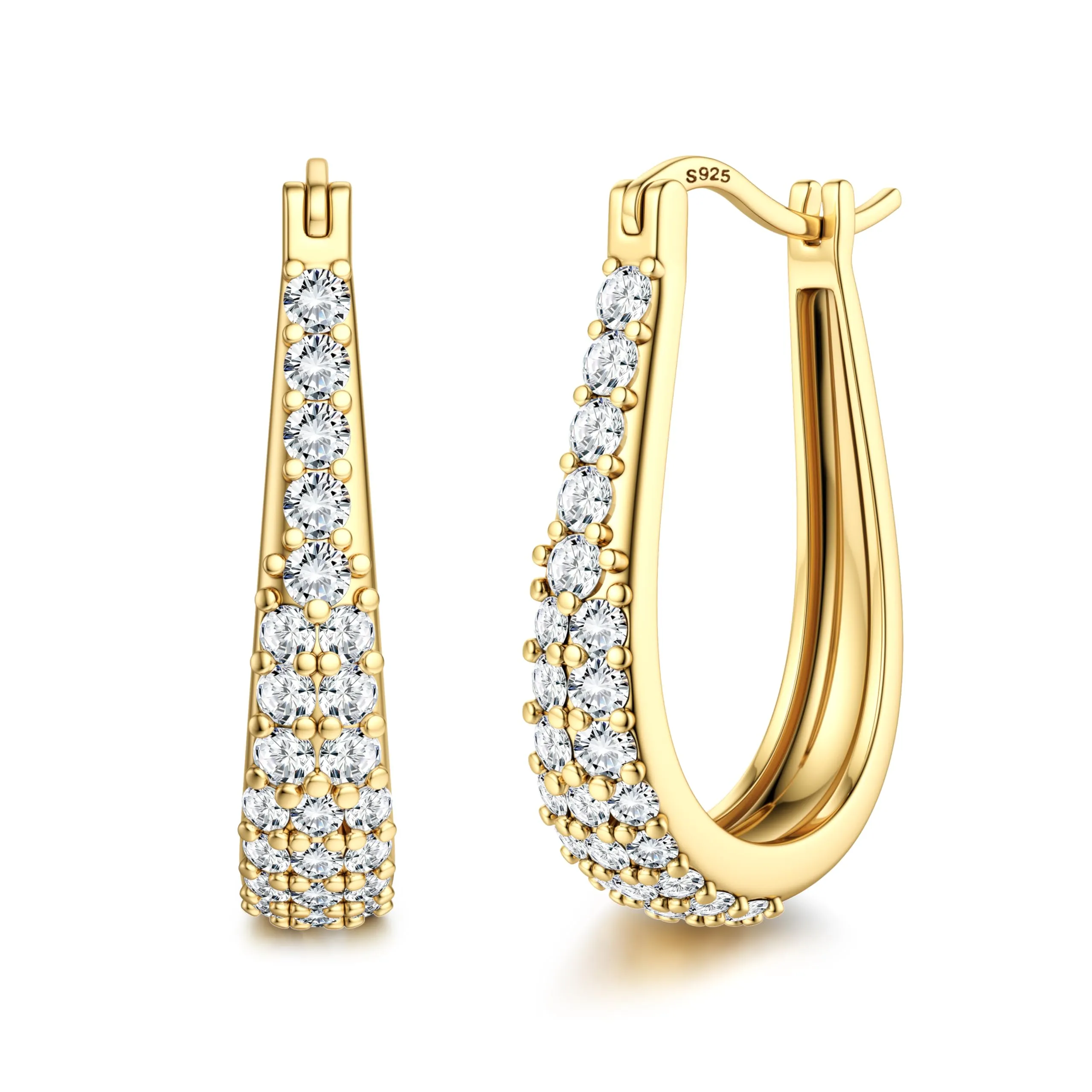 Diamday Orecchini Donna con Perni in Orecchini Cerchio - immagine 1