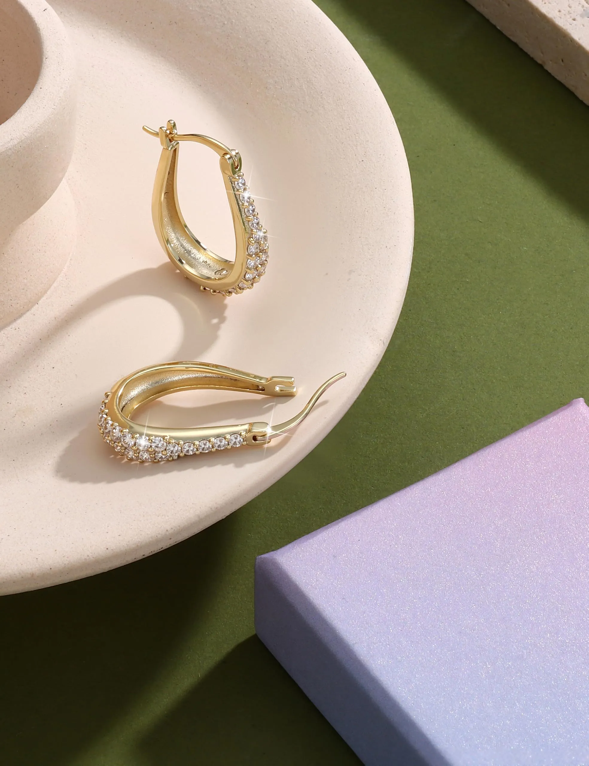 Diamday Orecchini Donna con Perni in Orecchini Cerchio - immagine 7