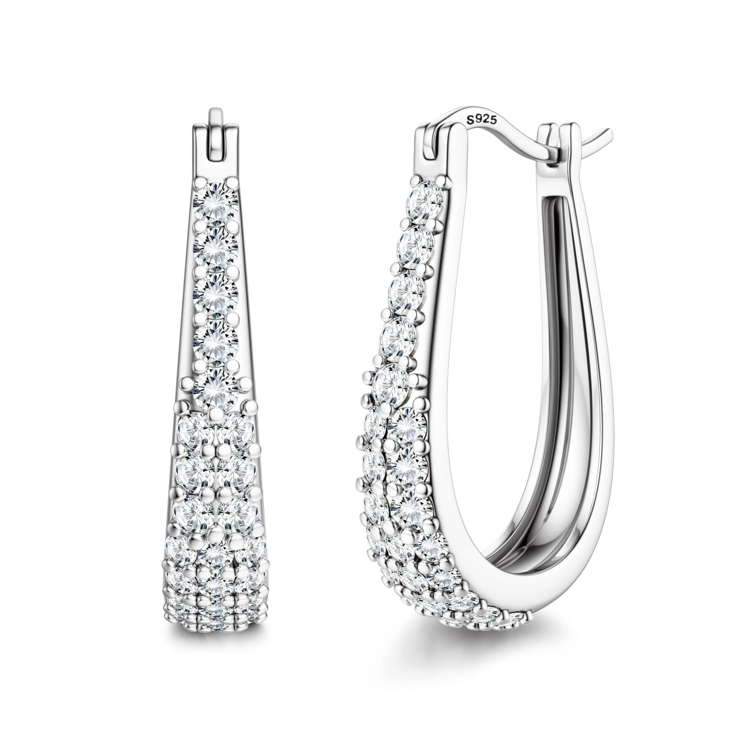 Diamday Orecchini Donna con Perni in Orecchini Cerchio - immagine 1