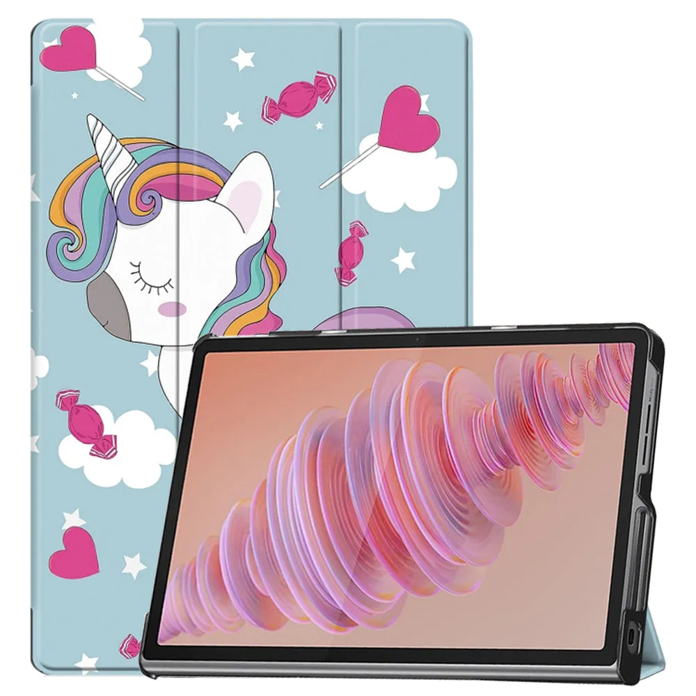 Custodia per Lenovo Tab Plus 11,5 pollici, Techsuit, FoldPro Unicorn, Multicolore - immagine 1