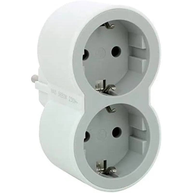 Multipresa Legrand 694516 doppia presa Schuko 2P+T 16A 3680W compatta - immagine 1