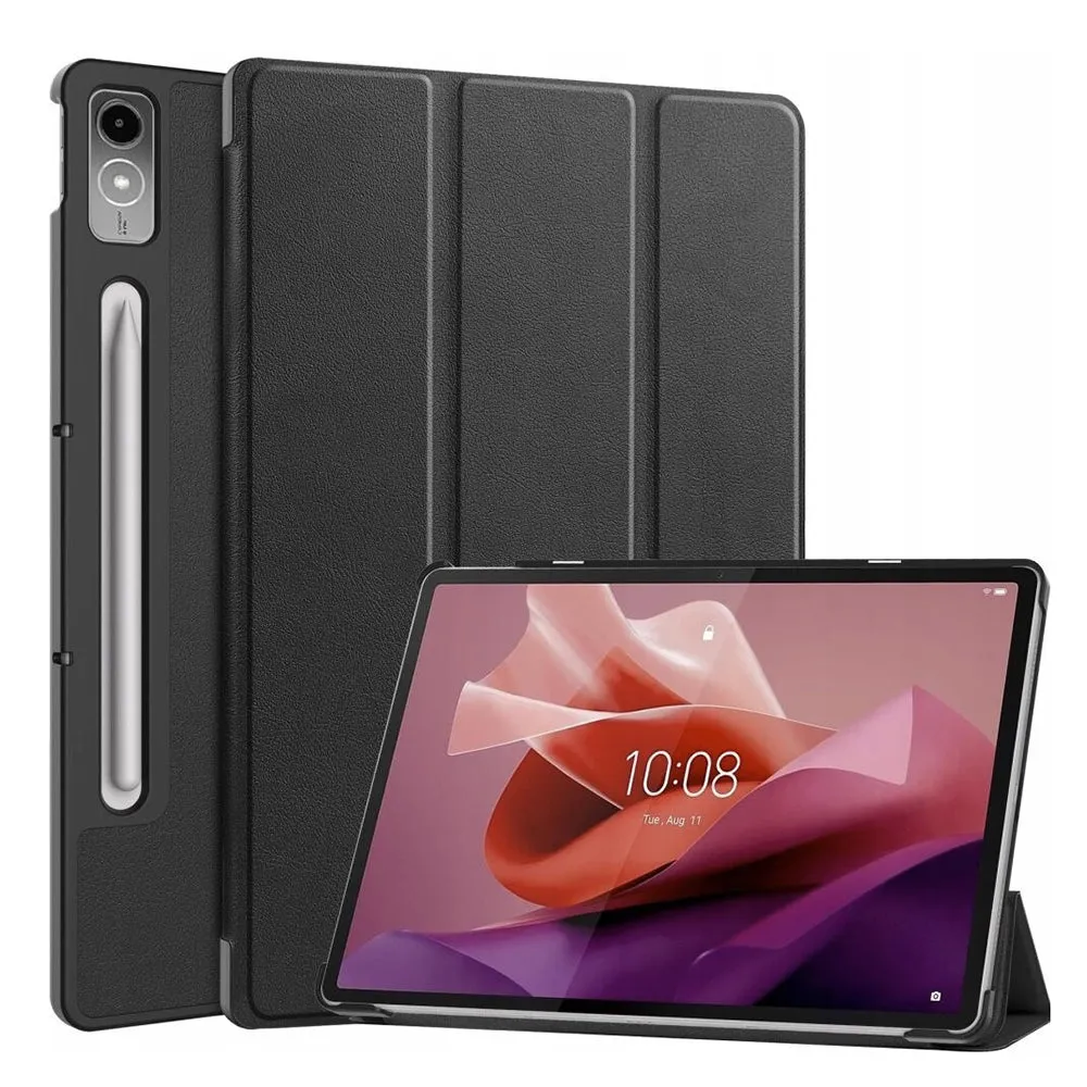Custodia per Lenovo Tab P12, Techsuit, FoldPro, Nera - immagine 1